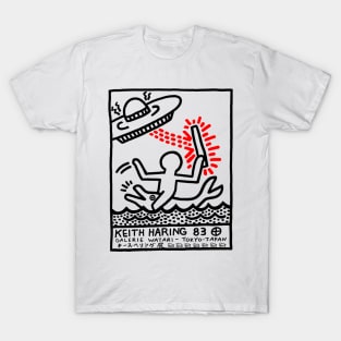 Keith Haring Galerie Watari Exhibition Poster (1983) T-Shirt
